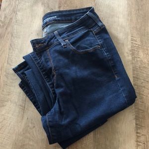 Dark denim jeans